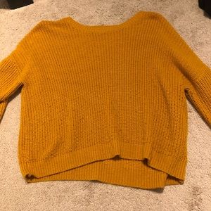 Yellow sweater!